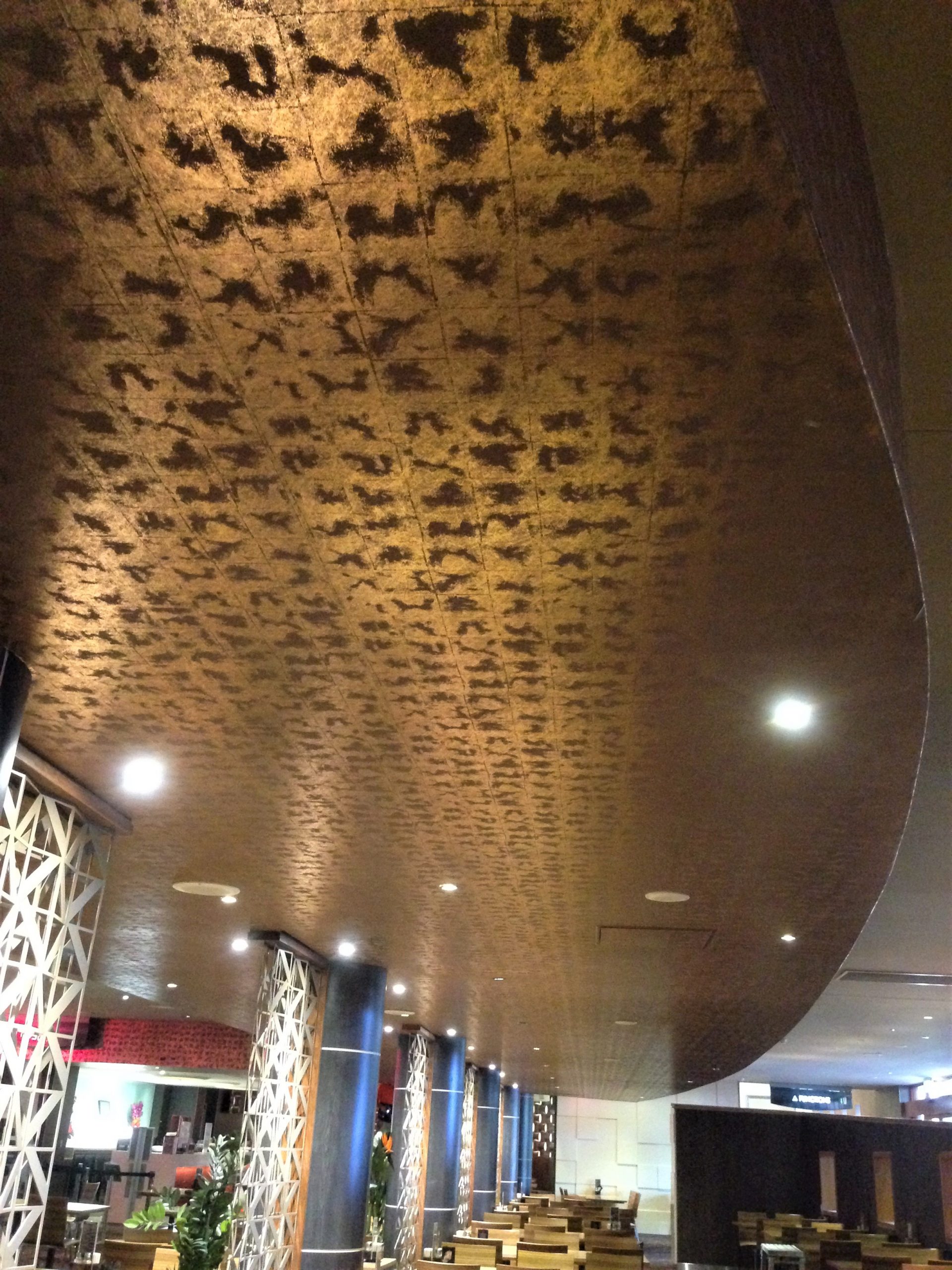 Longest ever ceiling wallpaper installation