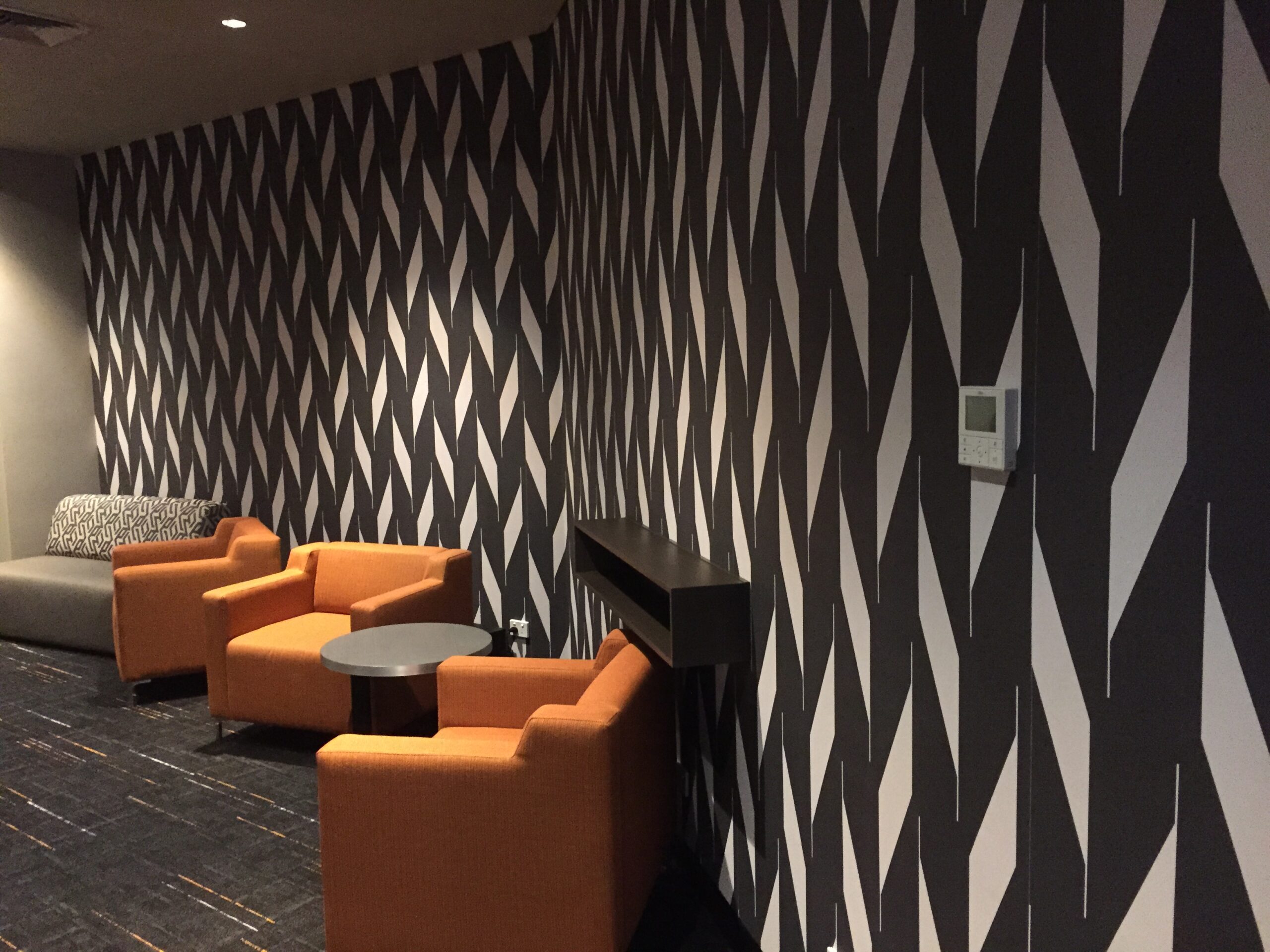 Geometric wallpaper installed at Nambour RSL