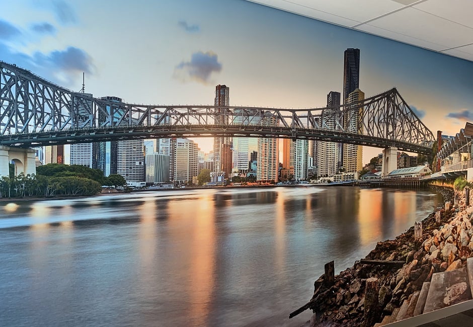 bridge mural