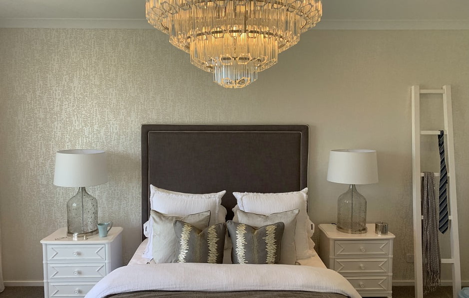 metallic bedroom wallpaper