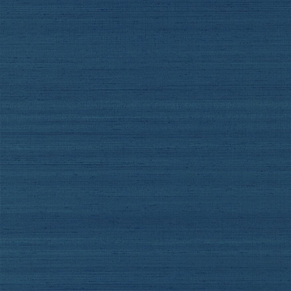 Grasscloth effect wallpaper dark blue
