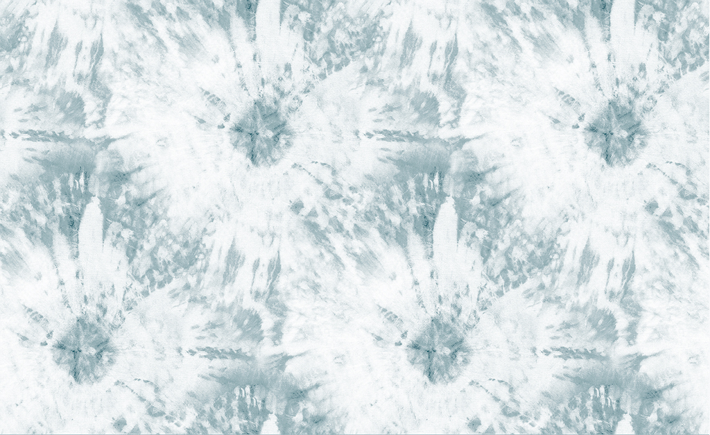 Tie dye design wallpaper mural blue and white