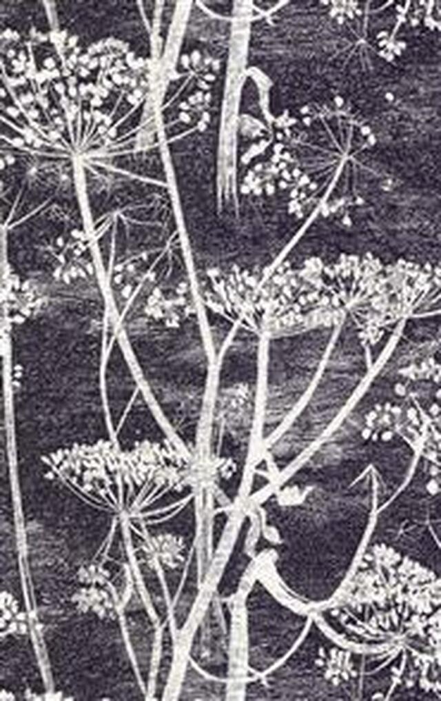 Black and white etched effect wallpaper
