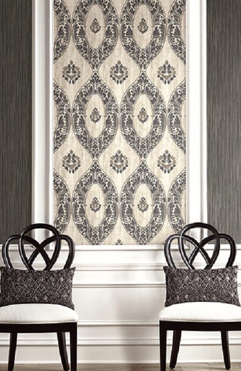 Wallpaper used in a panel or frame