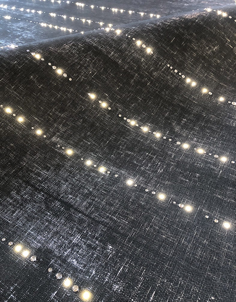Meystyle light up wallpaper black wallpaper with LED lighting