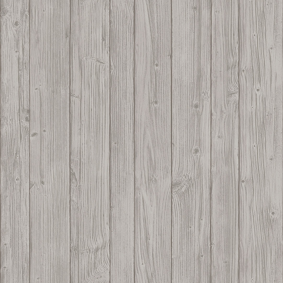Driftwood natural colour wallpaper that looks like timber planks