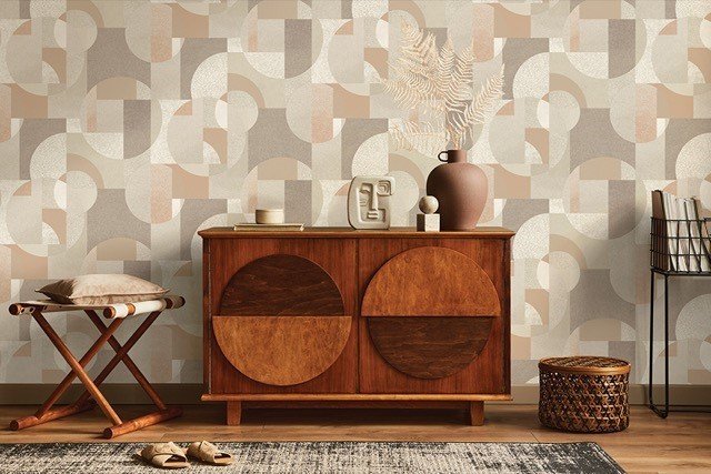 Holden Decor Mid century modern wallpaper and interior design