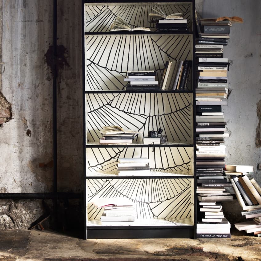 Apartment Therapy wallpapering furniture