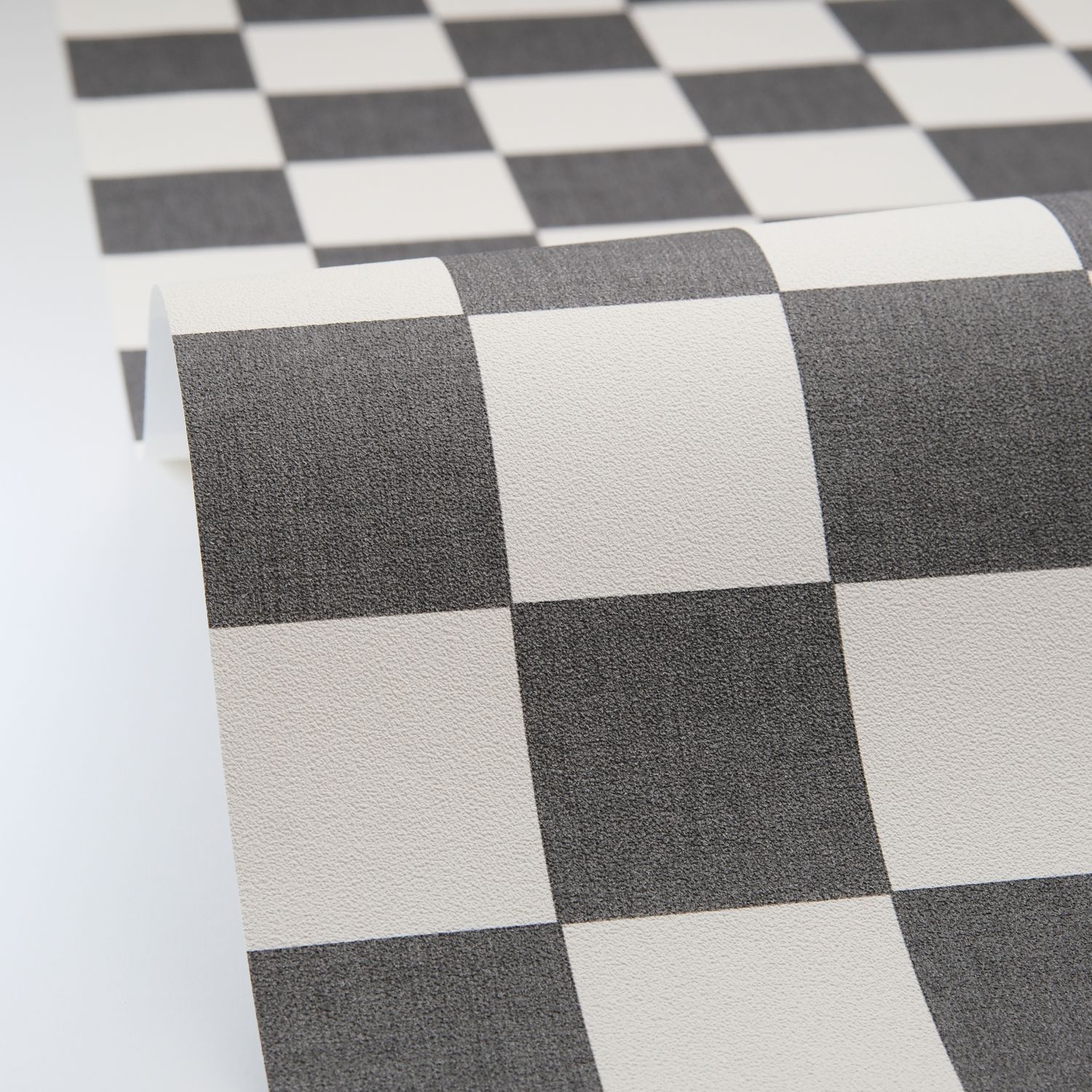 Wallpaper that looks like a chessboard - Checks in monochrome squares