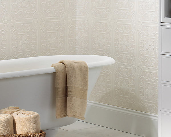 Anaglypta paintable textured wallpaper