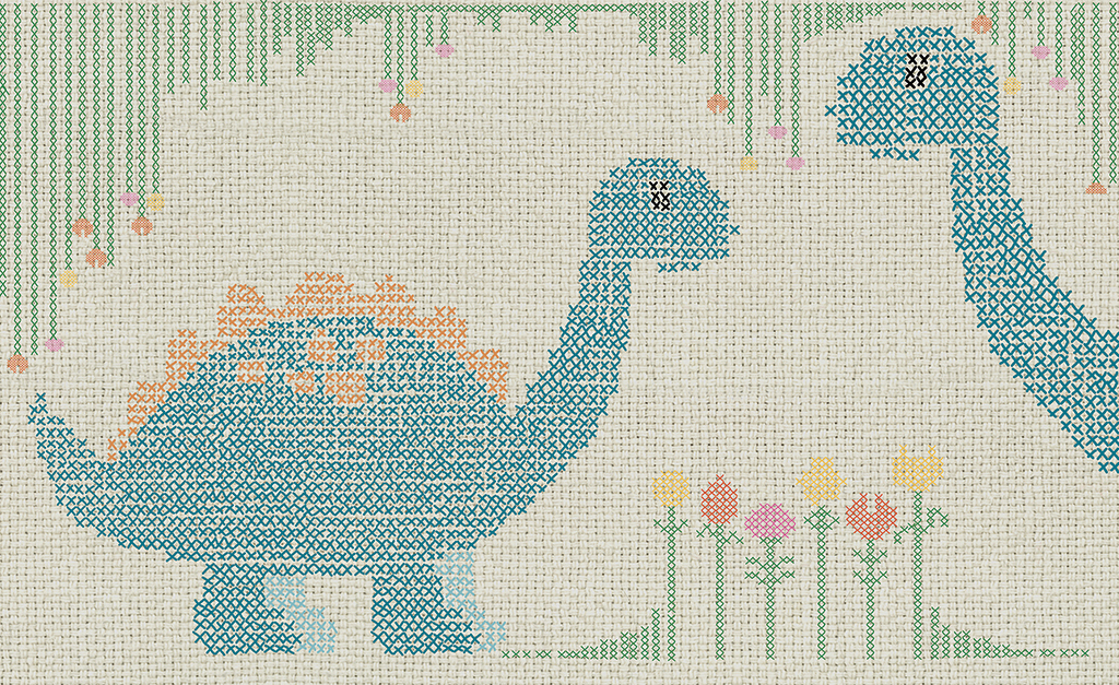 Cross Stitch Dino